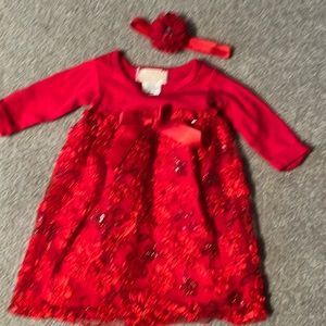 Six month boutique red dress worn once for pictures